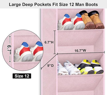SLEEPING LAMB Over The Door Shoe Organizer - Image 3