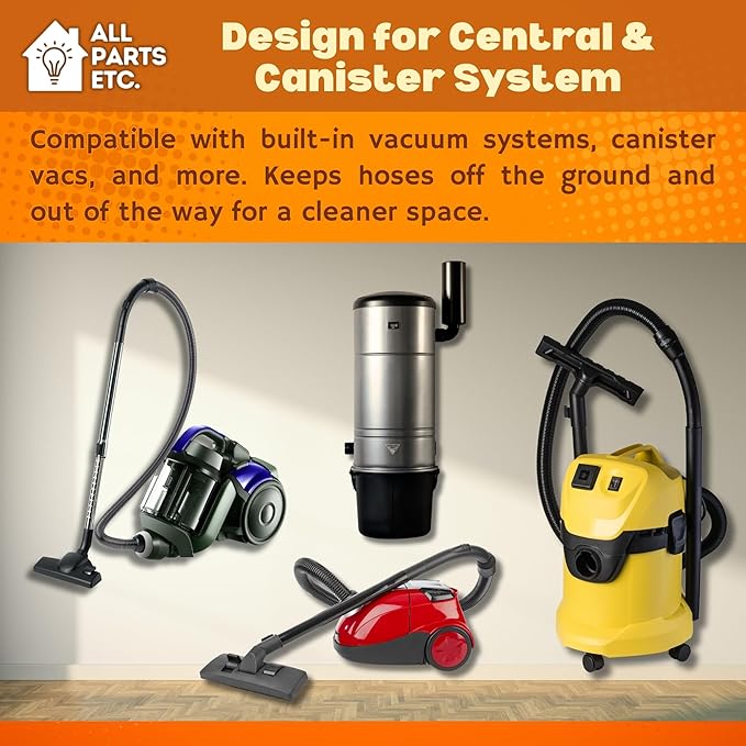 Deluxe Vacuum Hose Hanger – Heavy Duty Metal Wall Mount Storage Rack - Image 3
