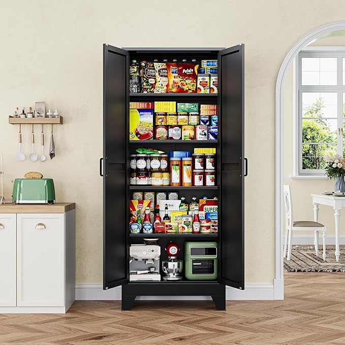 Letaya 75" H Metal Storage Cabinet - Image 4