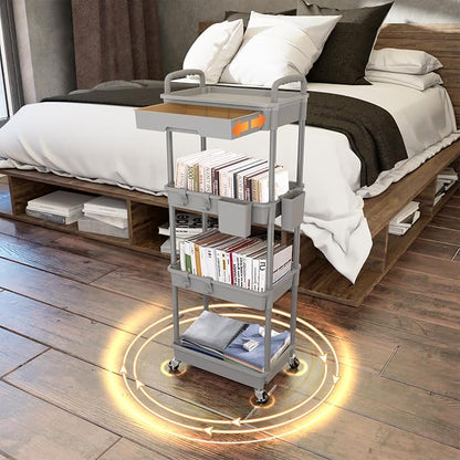 4 Tier Rolling Utility Cart - Image 3