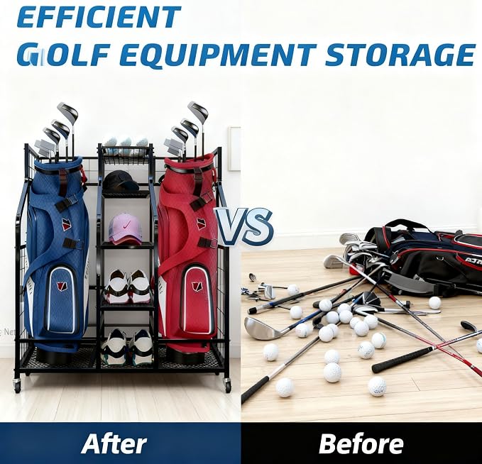 Golf Bag Storage Organizer Stand - Image 5