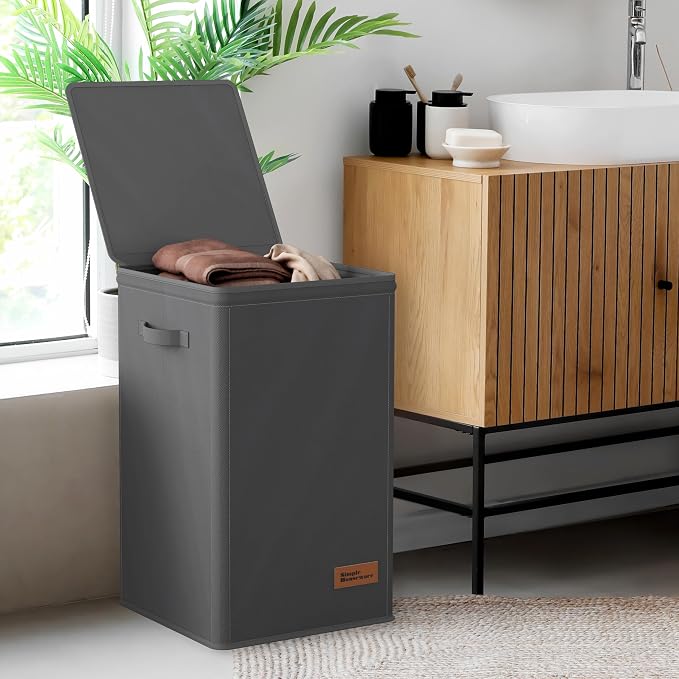 Simple Houseware Foldable Laundry Hamper Basket - Image 6