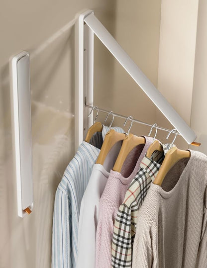Dr.DJ Clothes Drying Rack, Wall-Mounted Retractable & Foldable Clothes Hanger by DrDJ