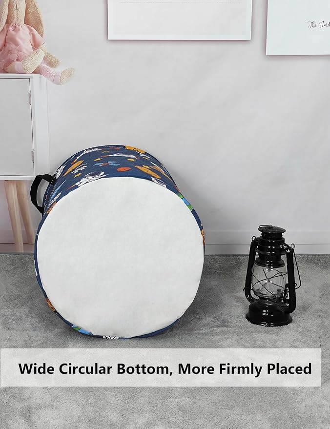 QUEENLALA Large Storage Basket, Laundry Hamper/Bathroom/Home Decor/Collapsible - Image 8