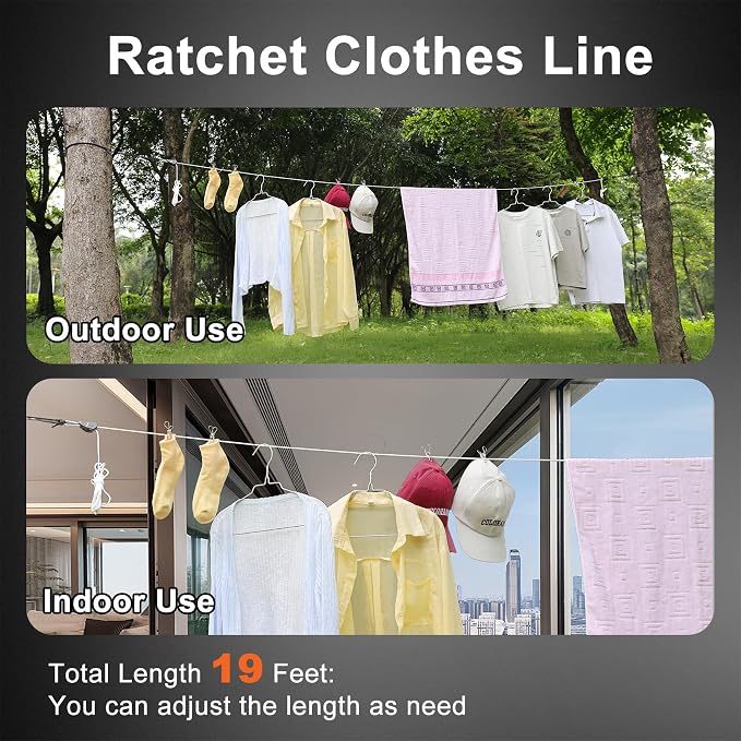 Retractable Travel Clothesline, Portable Clothes Line - Image 5
