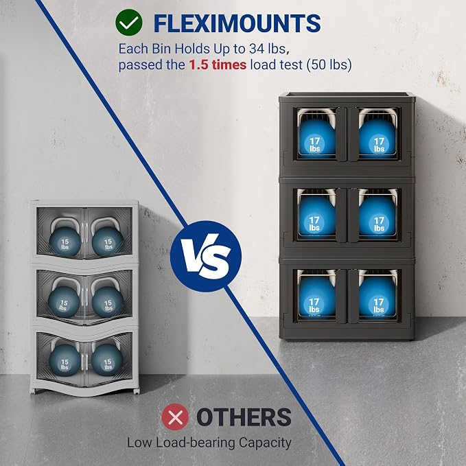 FLEXIMOUNTS 75 QT Stackable Storage Bins - Image 3