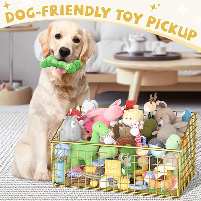 Kaiferty Indestructible Dog Toy basket, Large Toy Bin - Image 3