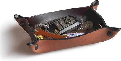Main Street Forge Leather Valet Tray by MainStreetForge