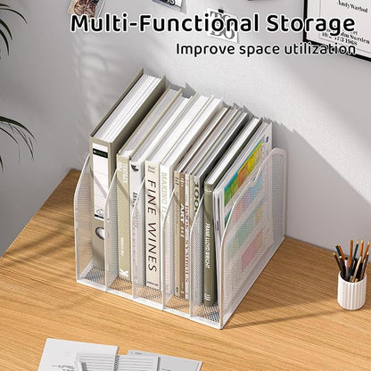 White 5-Section File Folder Organizer - Image 2