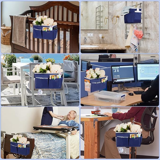 Bedside Storage Organizer 5 Pockets - Image 5