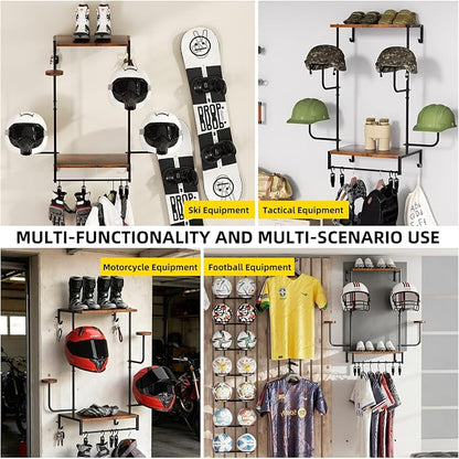 Urban Deco Motorcycle Helmet Holder Wall Mount, Helmet Rack - Image 6