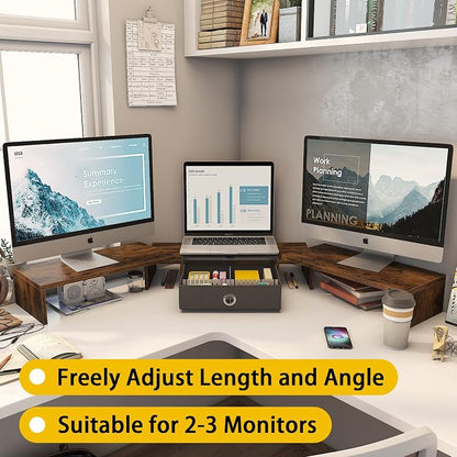 WESTREE Triple Dual Monitor Stand Riser - Image 2