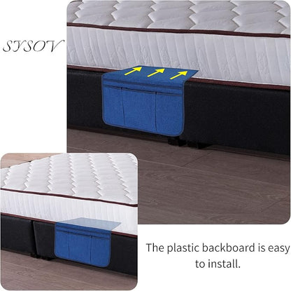 Bedside Caddy Bedside Storage Organizer Magazine Phone Tablet iPad Remote Holder - Image 4