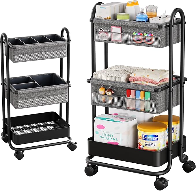 Modanais Baby Diaper Caddy Organizer Cart by HomeOrganizersandStorage