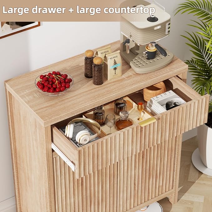Wooden Sideboard Buffet Cabinet - Image 5