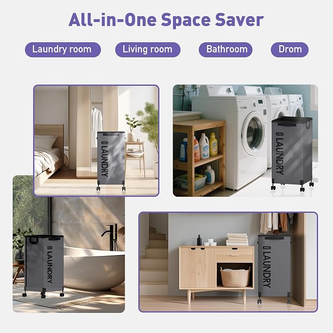 Caroeas Next-Gen 105L Matel Frame Laundry Basket - Image 5