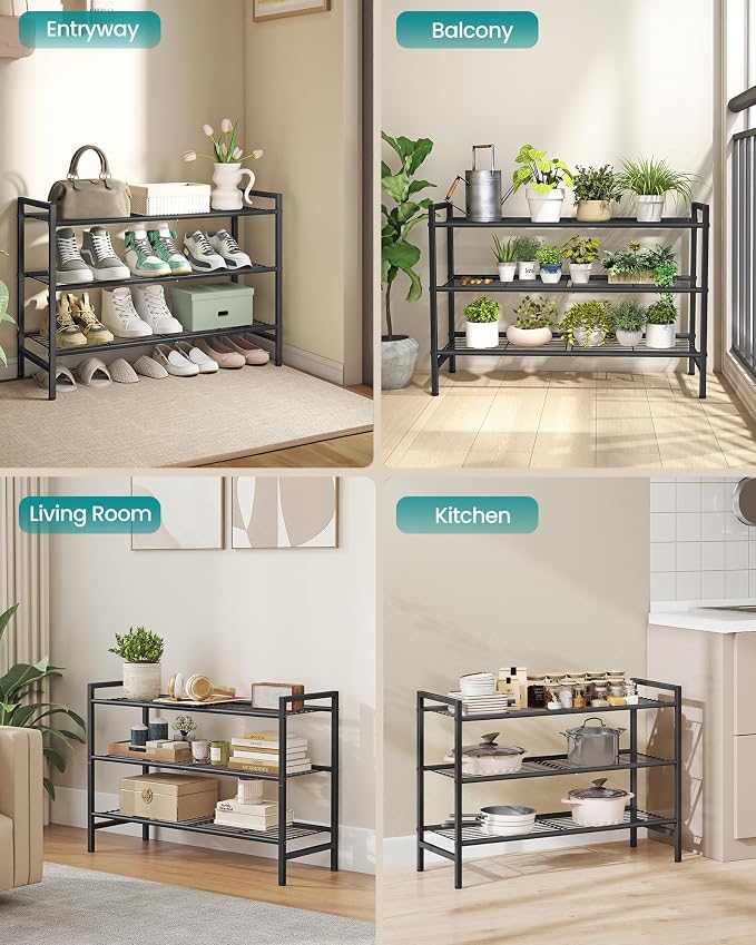 SONGMICS Metal Shoe Rack, Free Standing Shoe Organizer - Image 6