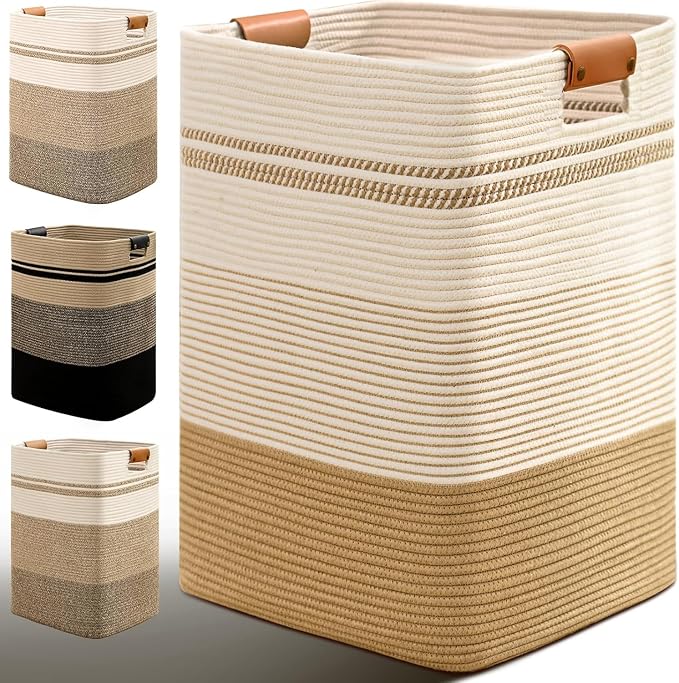 Laundry Hamper, 95L Tall Laundry Basket by Degeyoyo