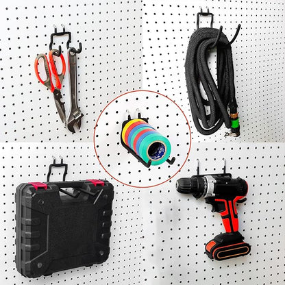 12-Piece Pegboard Hook Set for Drills, Accessories, Tool Utility Garage or - Image 6