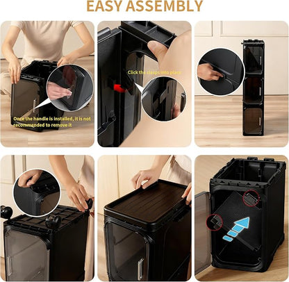 2-Tier Narrow Slim Bathroom Storage Cabinet - Image 6