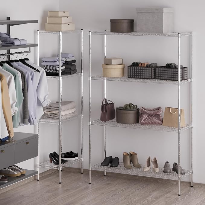18" Deep x 48" Wide x 74" Height Wire Shelving Kit | 4-Tier | NSF Commercial - Image 5