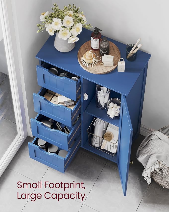 VASAGLE Storage Cabinet with Drawers, Freestanding Floor Cabinet with Door - Image 3