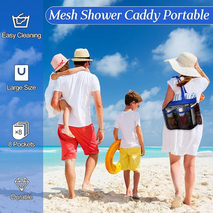 Hillban 4 Pcs Mesh Shower Caddy Portable Shower Caddy - Image 6