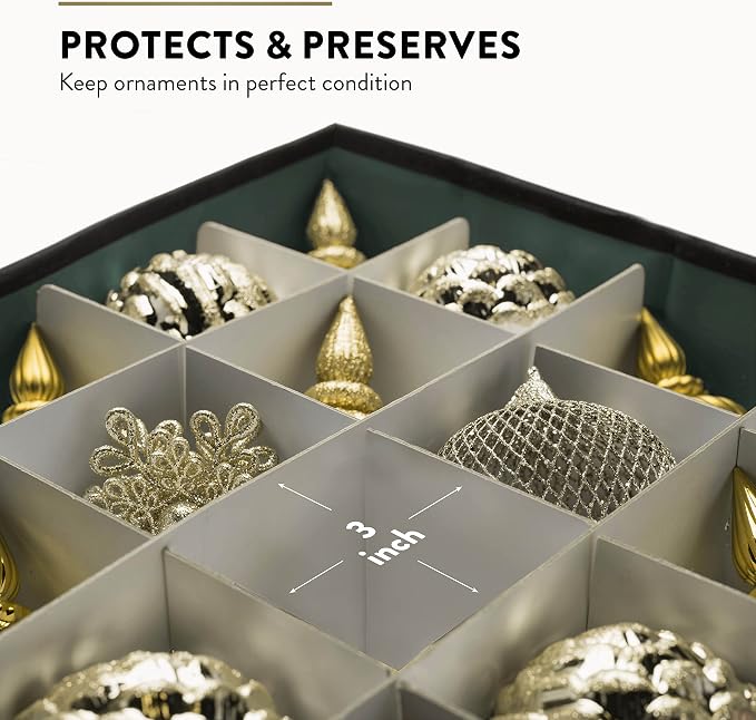 ZOBER Christmas Ornament Storage Box - Image 4
