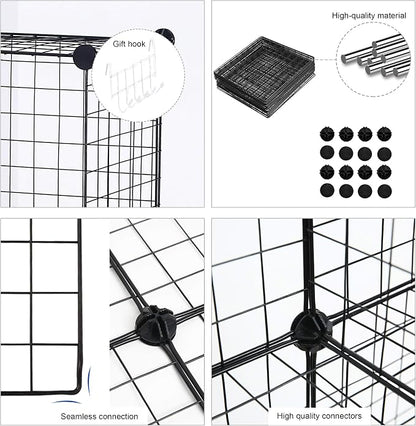 C&AHOME Wire Cube Storage, 8-Cube Organizer Metal C Grids Storage, Storage Bins - Image 6
