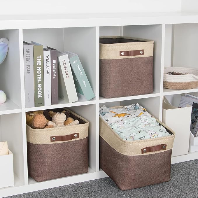 HNZIGE Large Fabric Storage Bins Canvas Baskets - Image 4