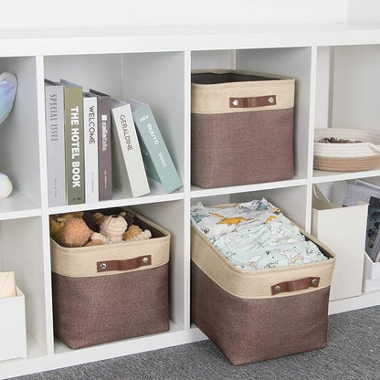 HNZIGE Large Fabric Storage Bins Canvas Baskets - Image 4