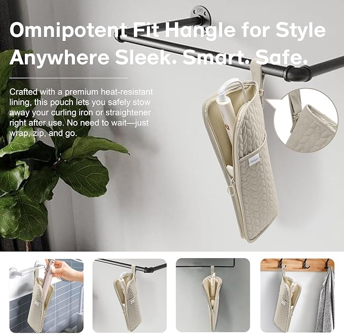 Hot Tools Organizer Heat Resistant Mat Case Hair Tools Holder Travel Bag - Image 3