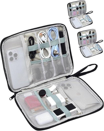 Travel Cable Organizer Pouch Electronic Accessories Carry Case | 3 Pack by Unknown