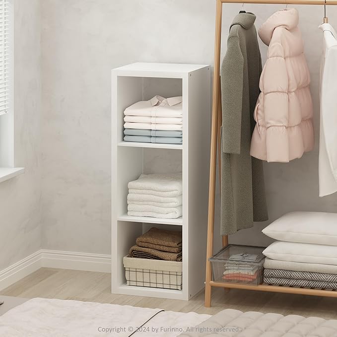 Furinno Cubic Extra Thick 3-Cube Closet Organizers and Storage, Open Shelf by Furinno-FitsYourSpaceFitsYourBudget