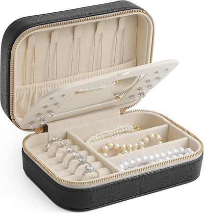 Genuine Leather Travel Jewelry Organizer Case by Unknown