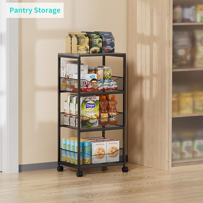 HapiRm Fruit Basket Kitchen Cart - Image 3