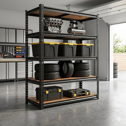 60" H Heavy Duty Storage Shelves, 2400LBS Capacity Metal Shelving Unit - Image 9