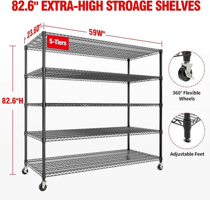 GarveeHome 82"H Storage Shelves - Image 2