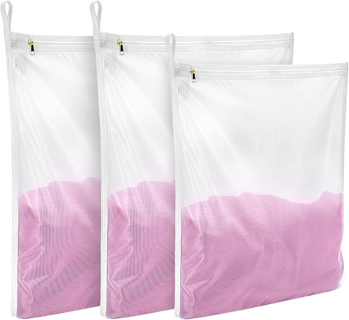 GOGOODA 3 Pack Delicates Laundry Bags, Fine Mesh Wash Bag by GOGOODA