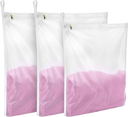 GOGOODA 3 Pack Delicates Laundry Bags, Fine Mesh Wash Bag by GOGOODA