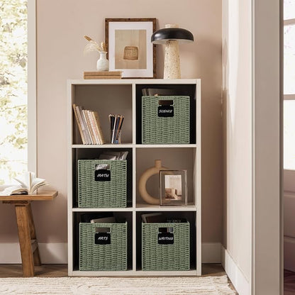 UBBCARE 2 Pack Wicker Basket, 10.5×10.5 Storage Cubes - Image 6
