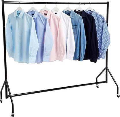 Amazon Basics Heavy Duty Portable Rolling Garment Rack, Hanging Clothes - Image 2