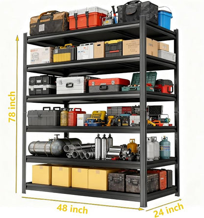Metal Shelving, Garage Shelving Unit and Storage, Adjustable Storage Shelves - Image 3