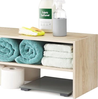 Whitmor Wood Stackable 2-Shelf Shoe Rack, 24 inches，2 Pack - Image 7