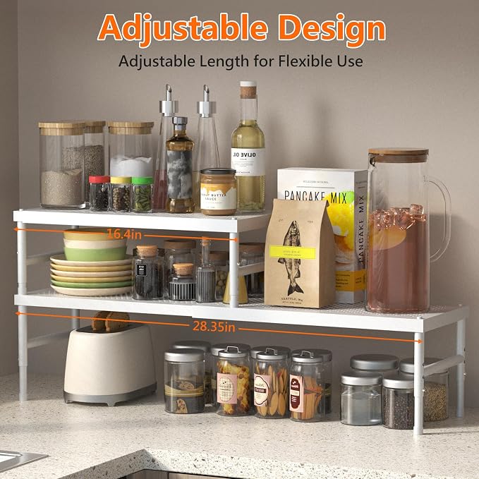 Kitchen cabinet organizer shelf, Spice Racks, Counter Shelf - Image 3