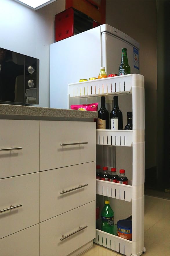 Laundry Room Organizer, Mobile Shelving Unit Organizer - Image 2