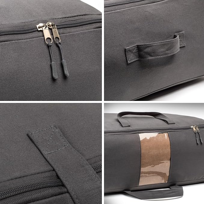 Soft Canvas Storage Bags with Zipper. Thick Breathable - Image 7