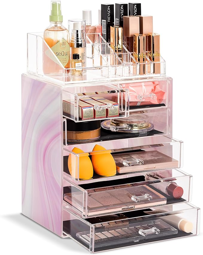 Sorbus Clear Cosmetic Makeup Organizer by Sorbus