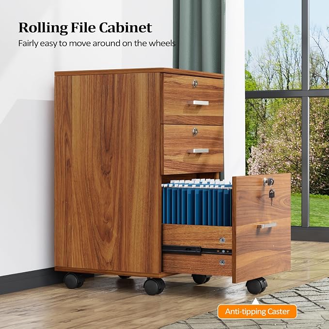 VINGLI 3-Drawer File Cabinet - Image 7