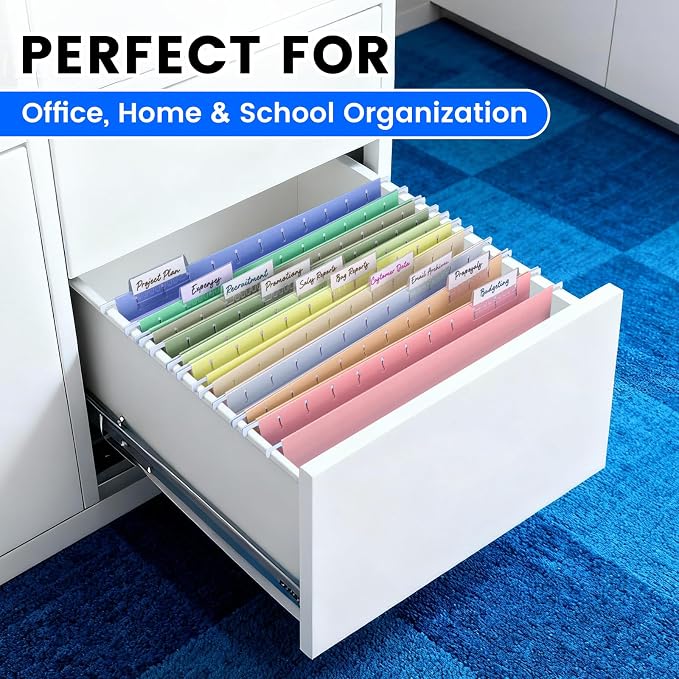 50-Pack Morandi Hanging File Folders, Letter Size - Image 7